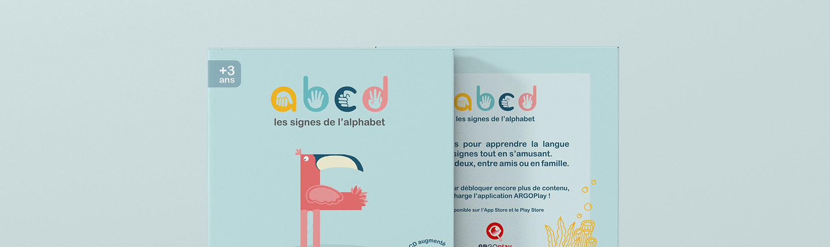 édition d'un jeu de société pour apprendre la langue des signe aux enfant, réalité augmentée