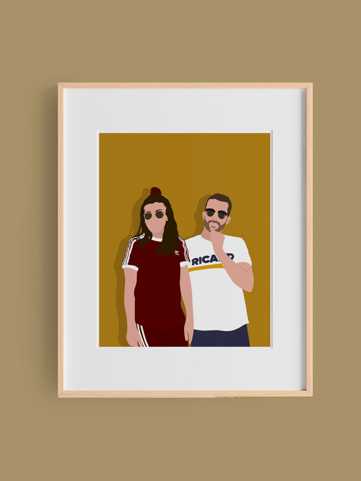 portrait personnalisé couple