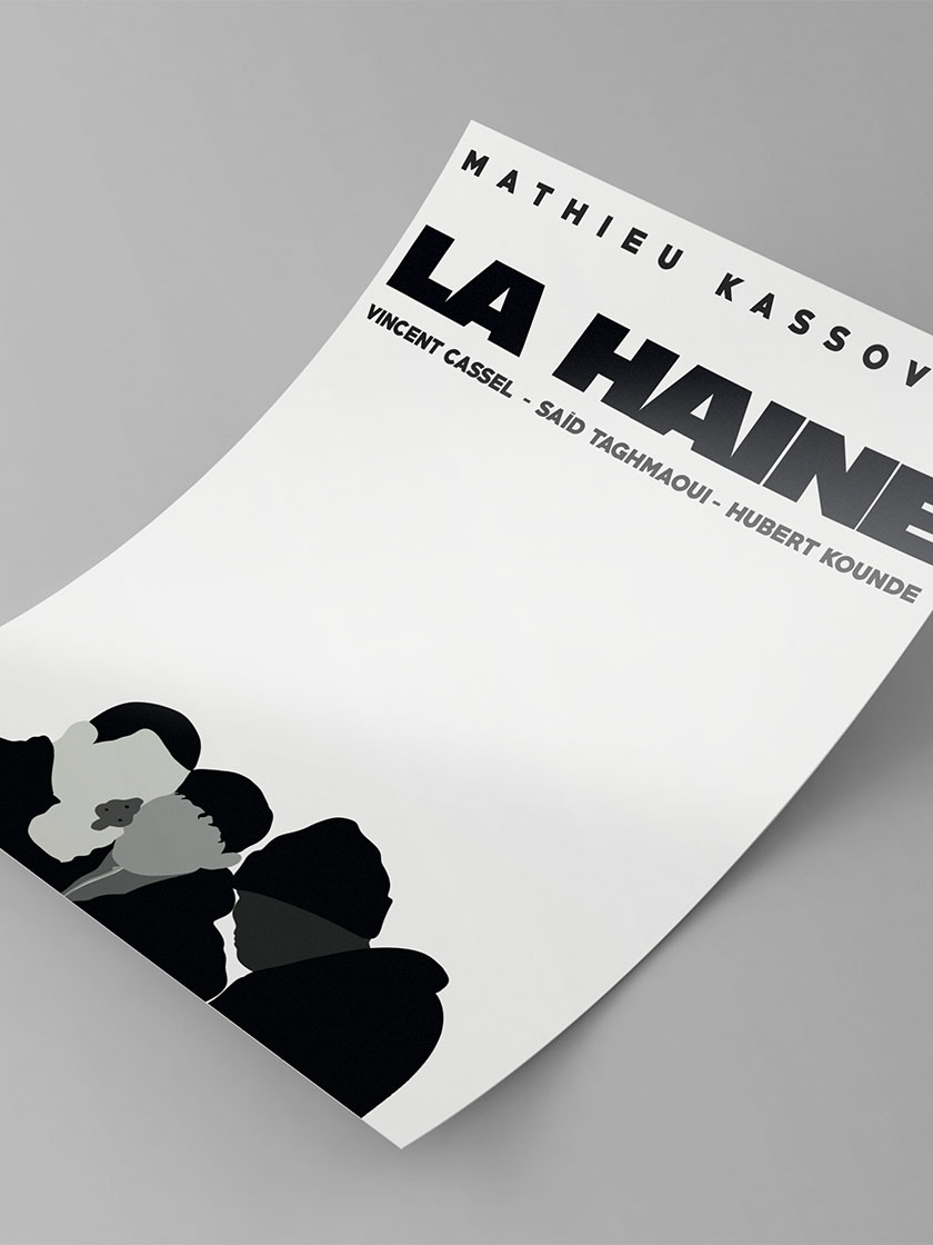 affiche minimaliste cinéma français