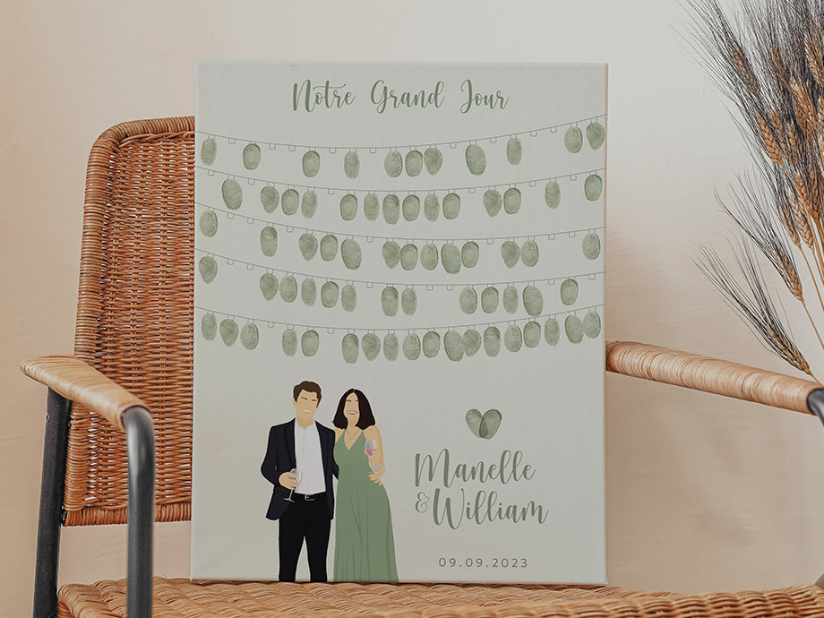affiche de mariage personnalisée originale