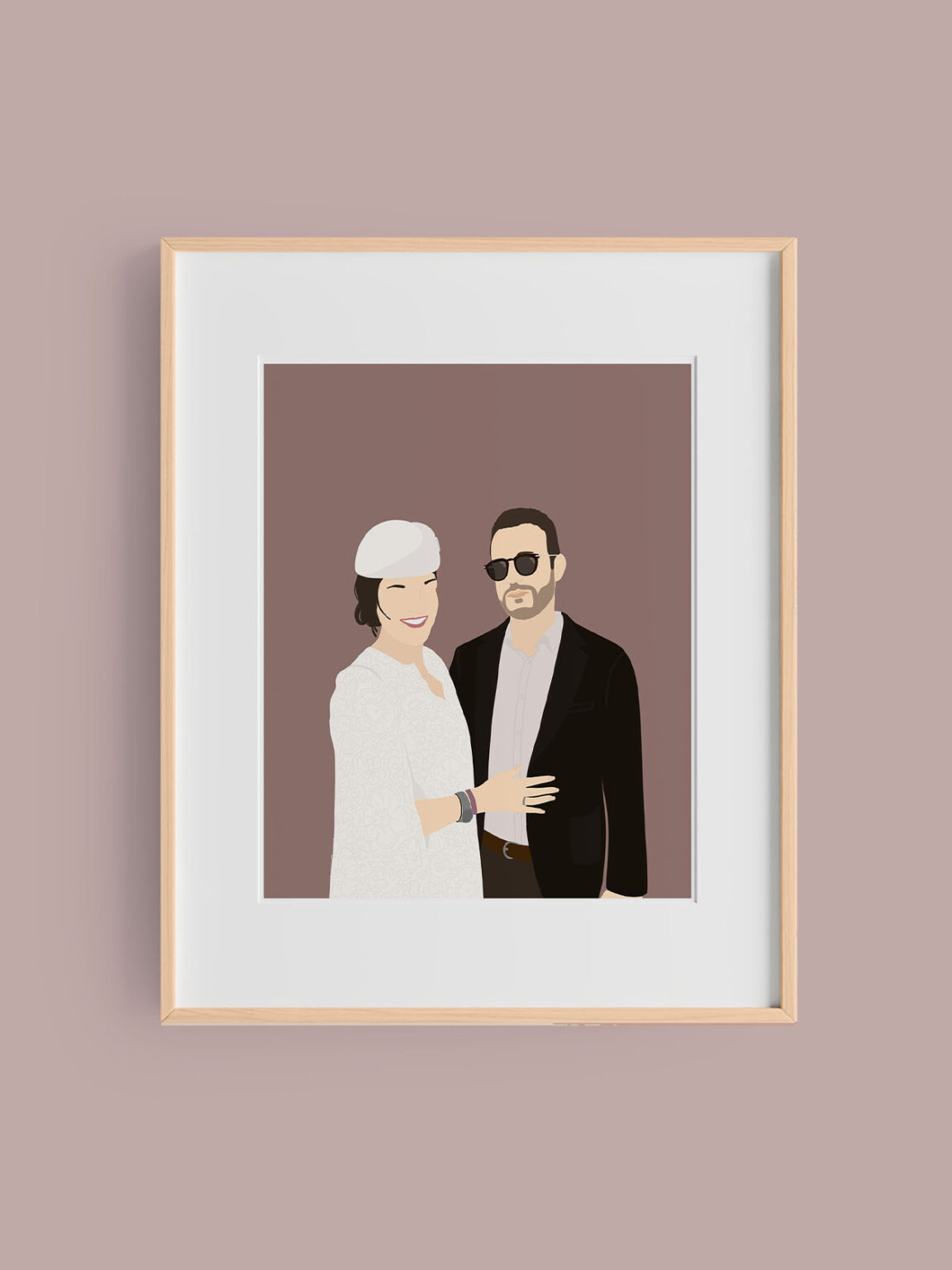 portrait personnalisé couple