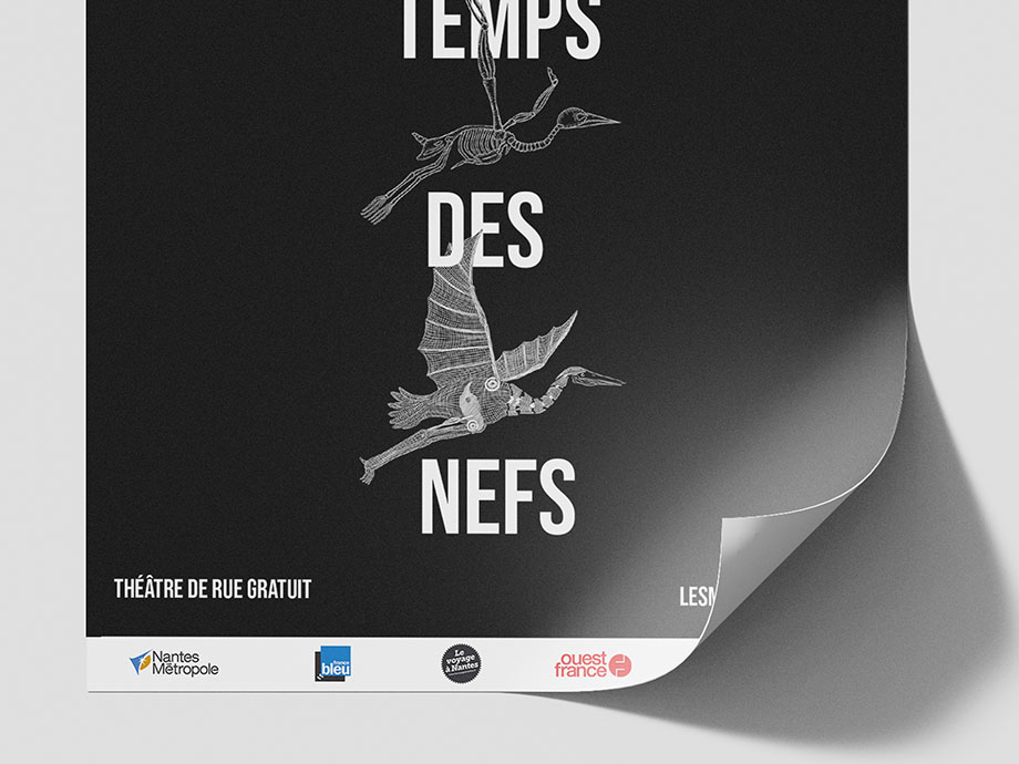 Affiche pour un événement printemps des nefs Nantes