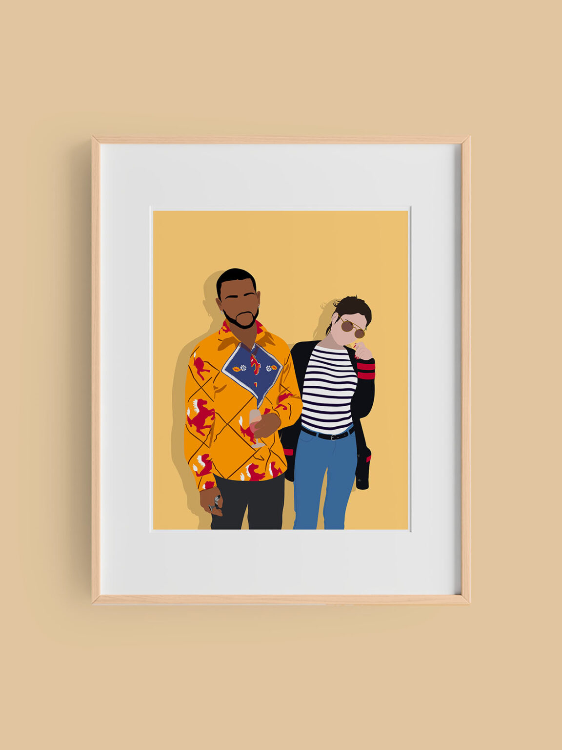 portrait personnalisé couple