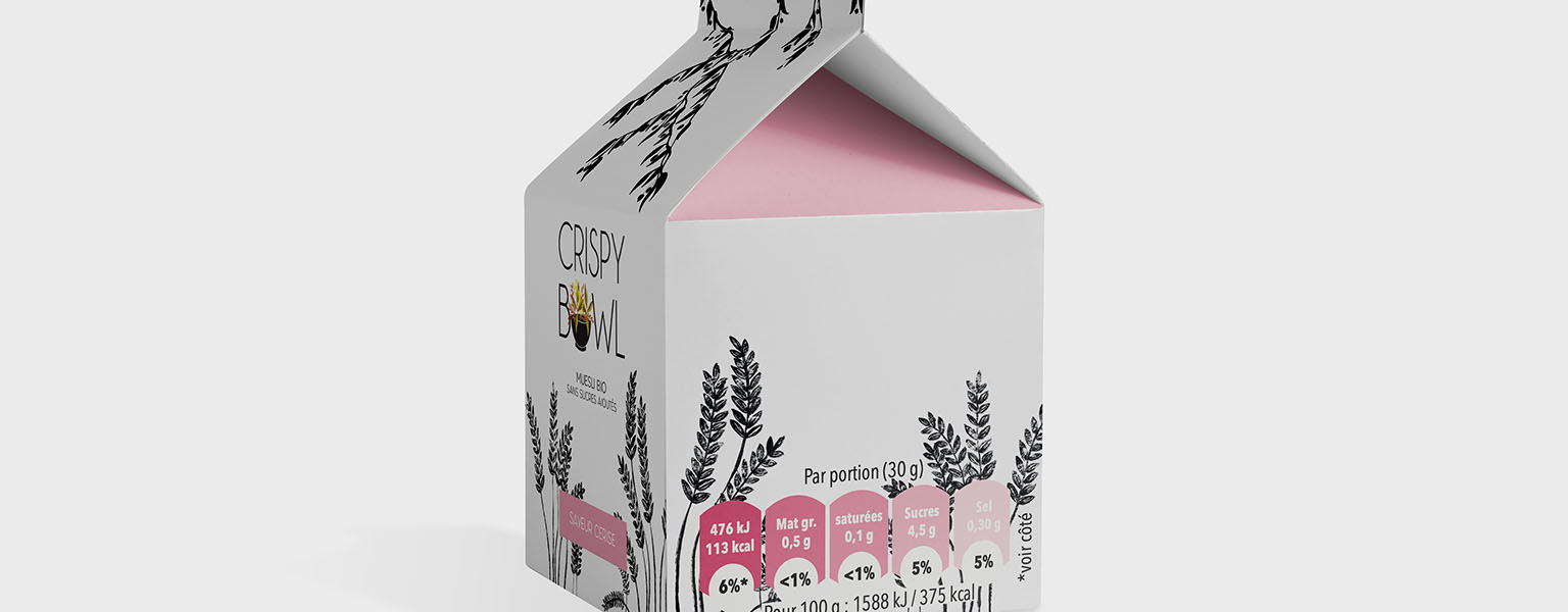 packaging pour une gamme de céréales