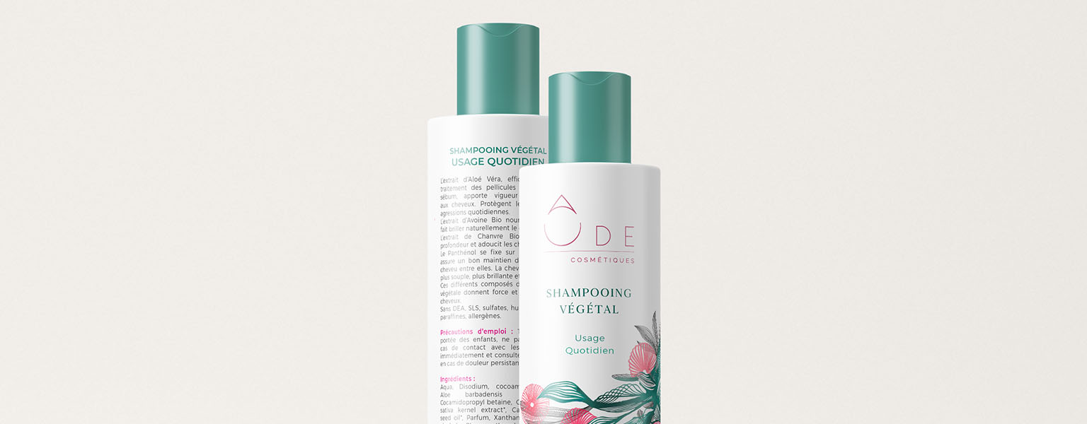 Packaging et identité visuelle d'une gamme de shampoing