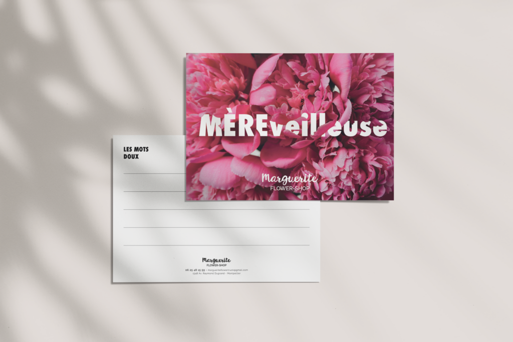 Cartes postales pour une fleuriste