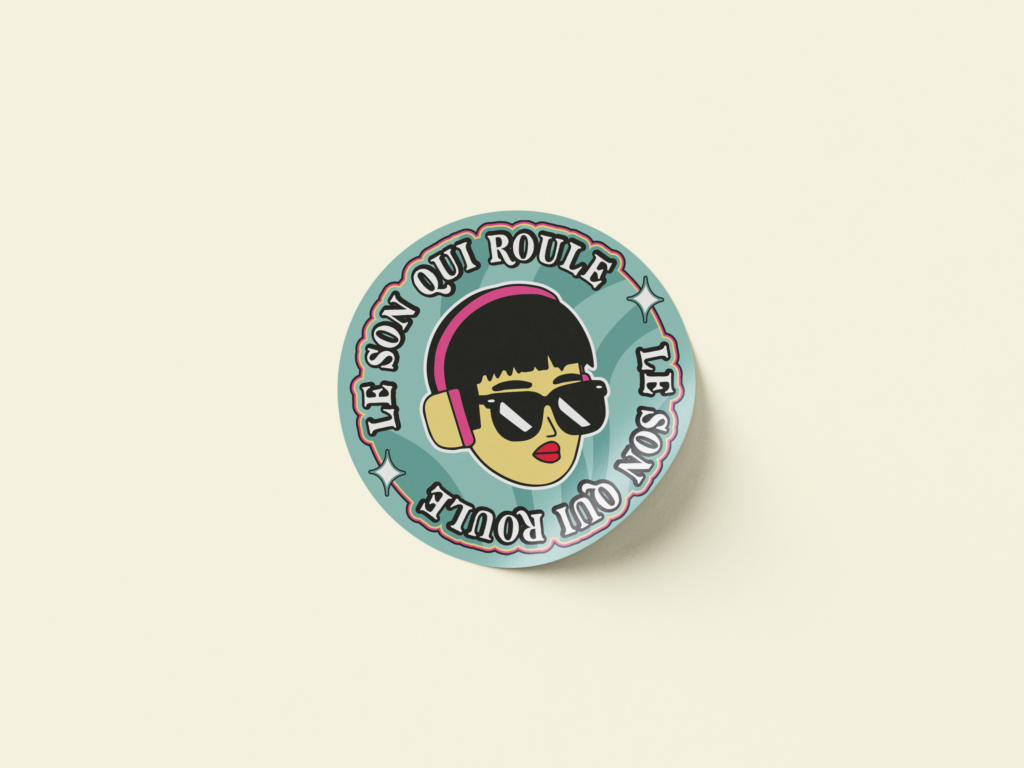 Logo, identité visuelle et stickers pour un DJ concept de soirée techno itinérante